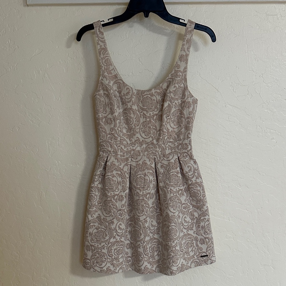 Abercrombie Elegant Beige Patterned Dress